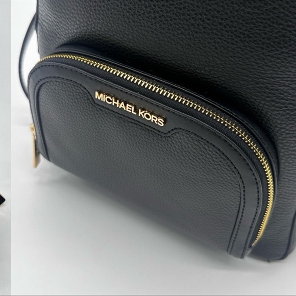 Michael Kors Medium Jaycee Backpack & Continental Wallet Wristlet Black - Picture 9 of 14